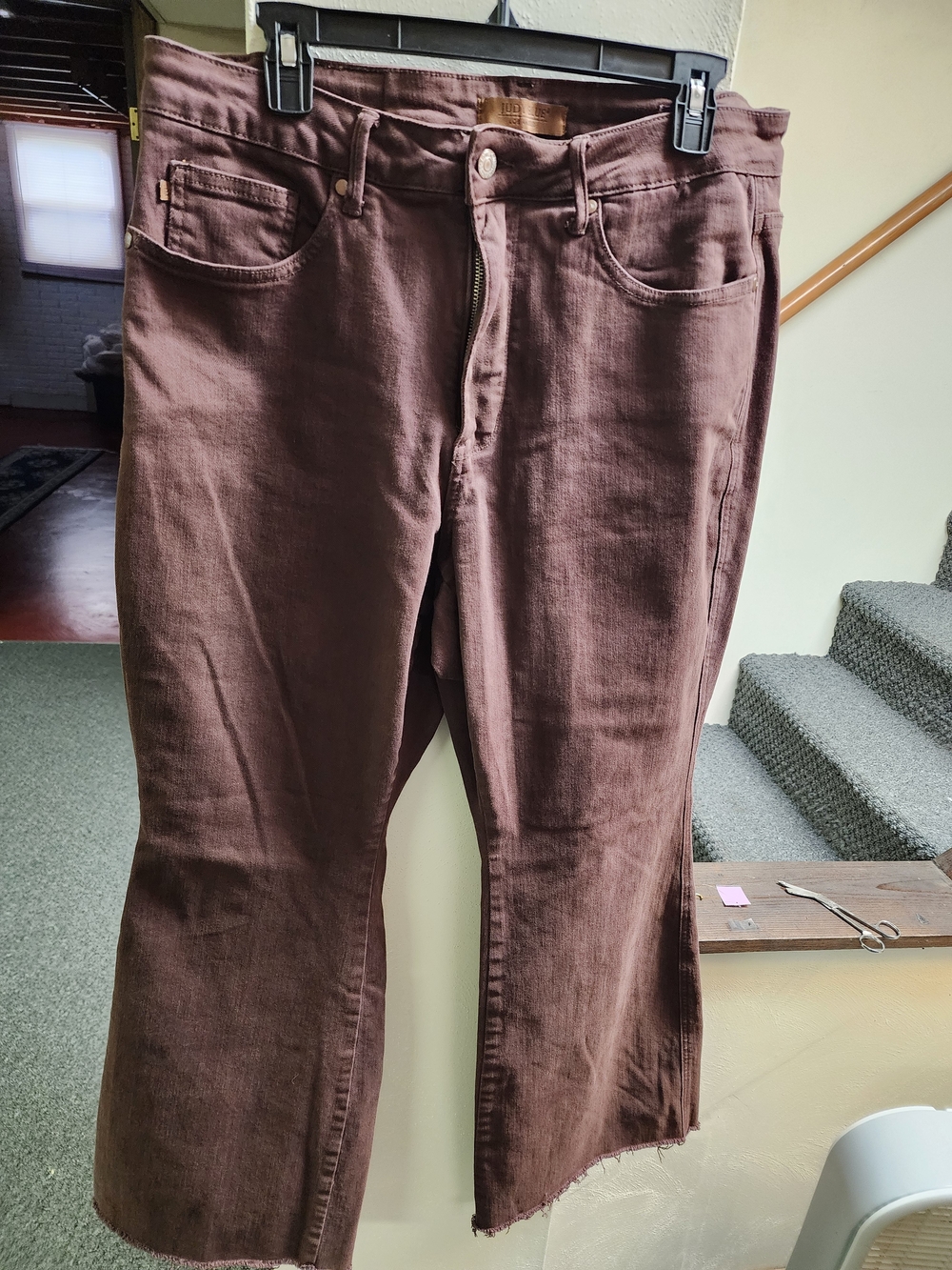 Judy Blue Sz 16 Wide Leg Jeans in Brown